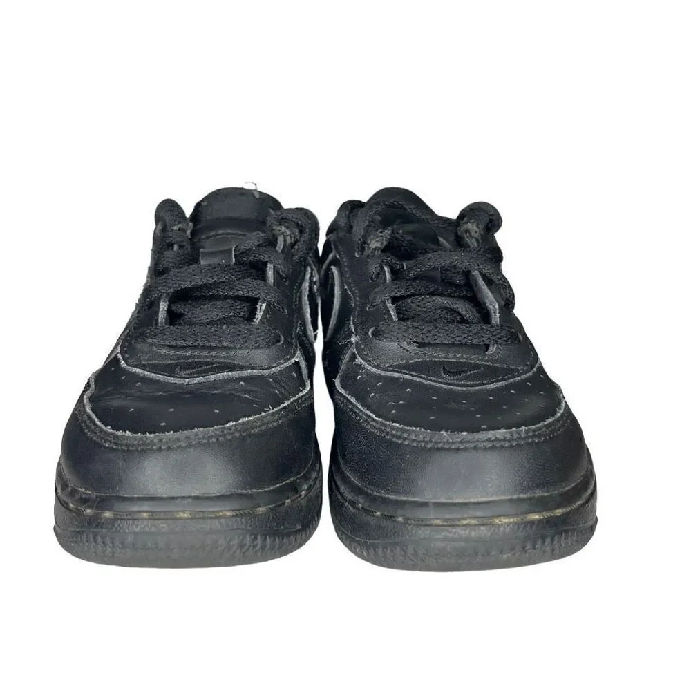 Nike Air Force 1 Triple Black 314194-009 Toddler Shoes Unisex - Size 10C
